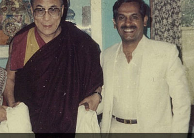 Master Healer Pankaj Naram with H.H. the 14th Dalai Lama