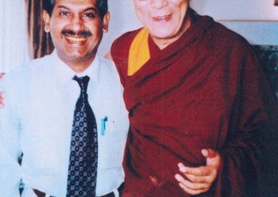 Master Healer Pankaj Naram with His Holiness the Dalai Lama